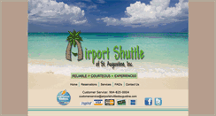 Desktop Screenshot of airportshuttlestaugustine.com
