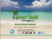 Tablet Screenshot of airportshuttlestaugustine.com